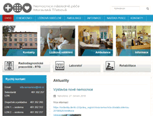Tablet Screenshot of nemocnicemtr.cz